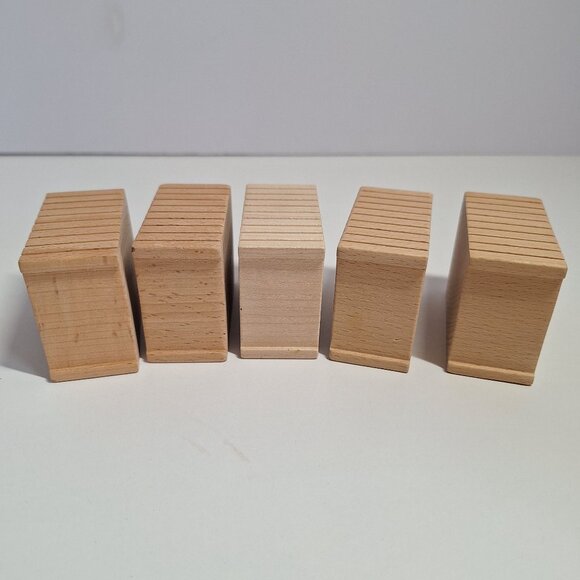 Wooden Elevated Train Track Railway Bridge Riser Thomas Compatible Blocks 2.5x2" - Picture 7 of 10